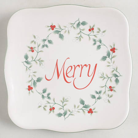 Winterberry Square Appetizer Plate