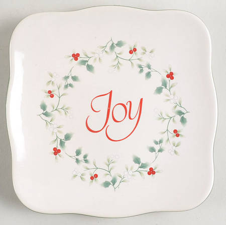Winterberry Square Appetizer Plate