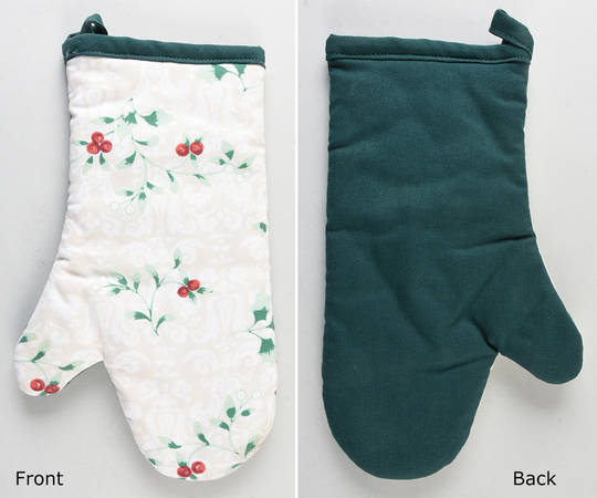 Winterberry Cloth Oven Mitt