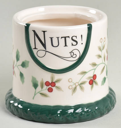 Winterberry Stackable Nut Bowl Base