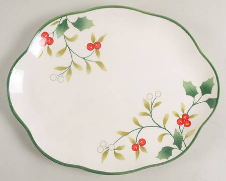 Winterberry 12" Oval Serving Platter