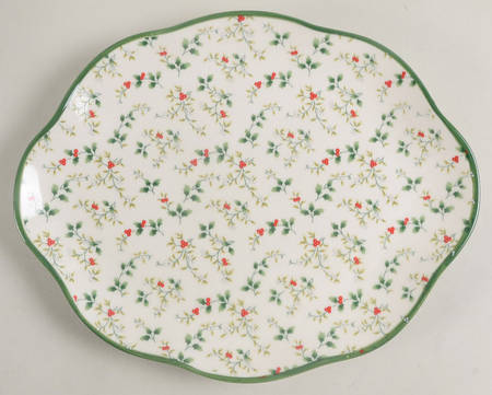 Winterberry 10" Oval Serving Platter