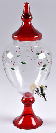 Winterberry Glassware Beverage Server & Lid