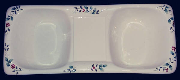 Winterberry Chip/Dip Plate