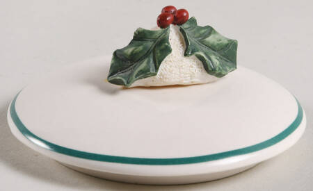 Winterberry Lid for Round Box with Candle