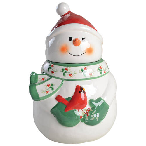 Winterberry Figural Cookie Jar & Lid