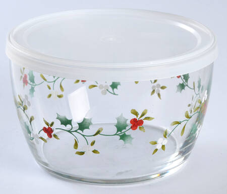 Winterberry Glassware All Purpose Bowl & Plastic Lid