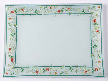Winterberry 15" Glassware Square Platter