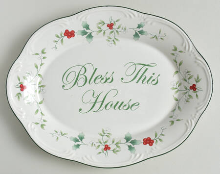 Winterberry 10" Oval Serving Platter