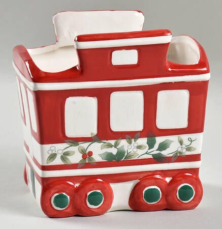 Winterberry Caboose Train Serving Bowl