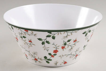 Winterberry 10" Large Melamine Salad Serving Bowl