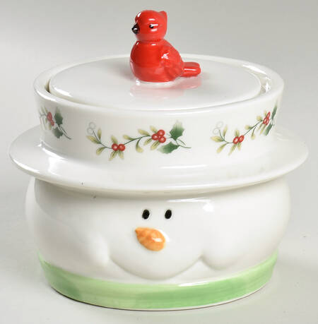 Winterberry Figural Candy Box & Lid
