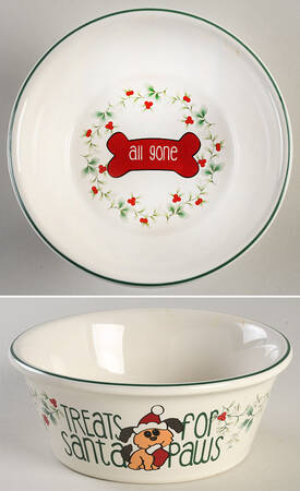 Winterberry Small Dog Bowl