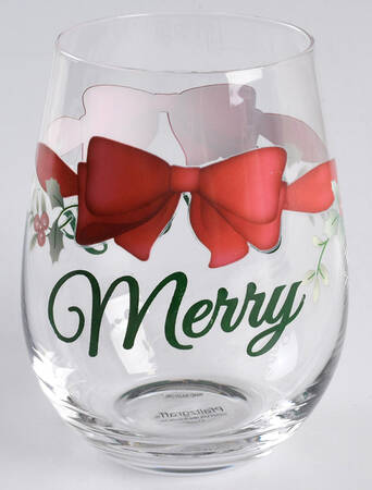 Winterberry Sentiment Stemless Wine Glass