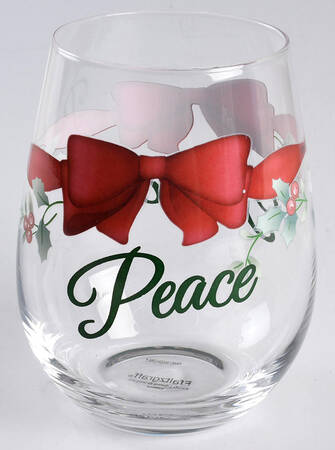 Winterberry Sentiment Stemless Wine Glass
