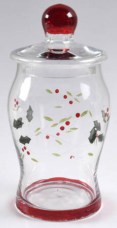 Winterberry Large Glassware Canister