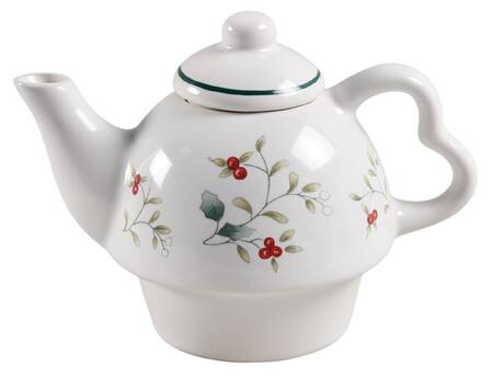Winterberry Teapot for Individual Teapot & Lid with Cup