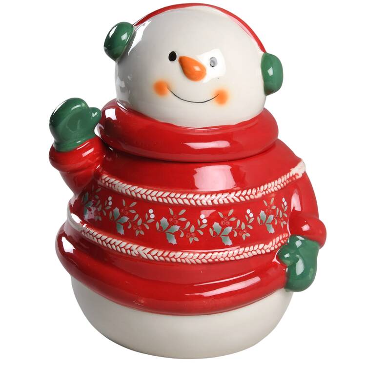 Winterberry Figural Cookie Jar & Lid
