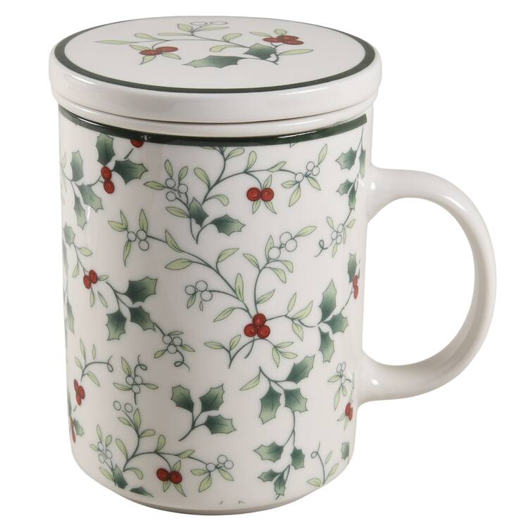 Winterberry Mug with Lid & Infuser