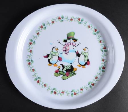Winterberry Melmac/Melamine Child's Plate