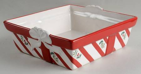 Winterberry 9" Square Serving Bowl