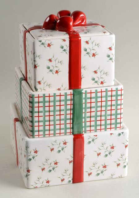 Winterberry (4 Piece) Stacking Cookie Jar