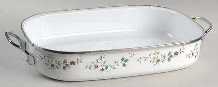Winterberry 16" Metal Rectangular Roaster