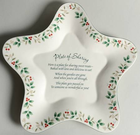 Winterberry Star Shaped Sharing Plate