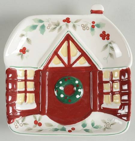 Winterberry Log Cabin Plate