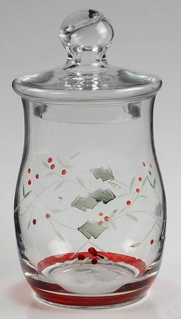 Winterberry Medium Glassware Canister