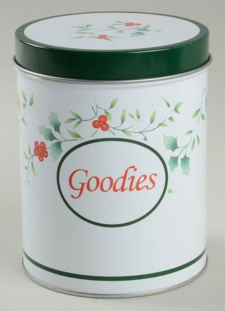 Winterberry Metal Goodies Canister & Lid