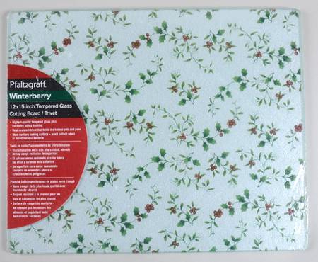 Winterberry Rectangular Glassware Cutting Board