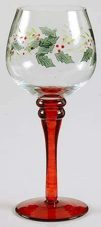 Winterberry 8" Glassware Stemmed Votive Candleholder