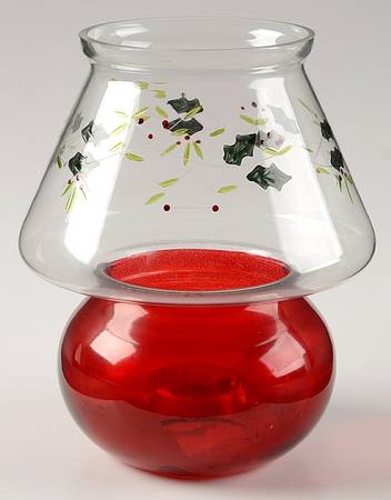 Winterberry Glass 1 Light Tea Light Candle Holder
