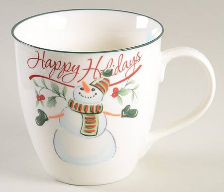 Winterberry Snowman Mug