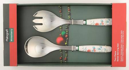 Winterberry (2 Piece) Salad Set with Stainless Bowl