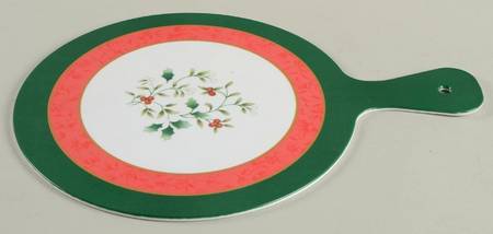Winterberry Handled Round Melamine Cutting Board