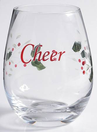 Winterberry Sentiment Stemless Wine Glass