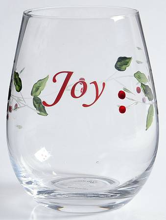 Winterberry Sentiment Stemless Wine Glass