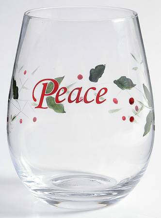 Winterberry Sentiment Stemless Wine Glass