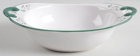 Winterberry 9" Nesting Handled Oval  Serving Bowl