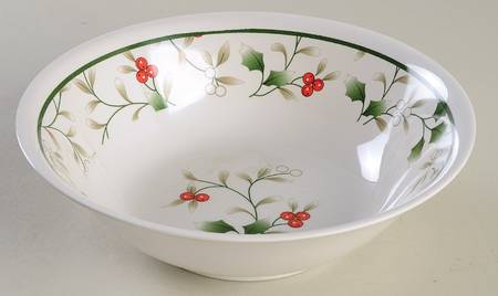 Winterberry Melamine Soup/Cereal Bowl