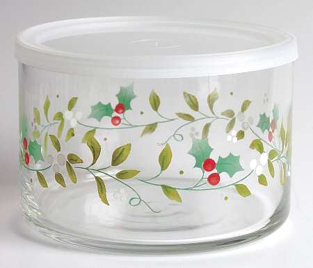 Winterberry Small Glassware Storage Jar & Lid