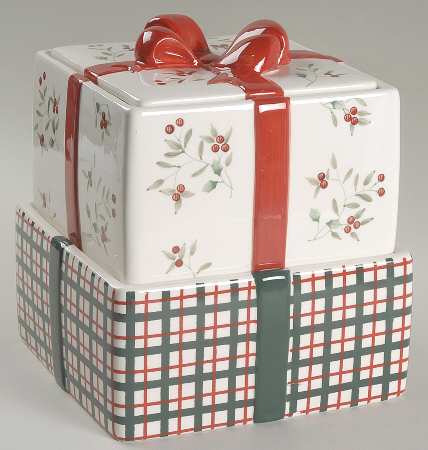 Winterberry Cookie Jar-Stacking (3 Pc)