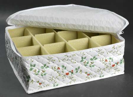 Winterberry Cup/Mug Storage Bag/Case (Holds 12)