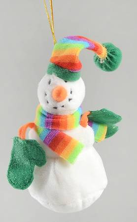 Winterberry Plush Snowman Ornament