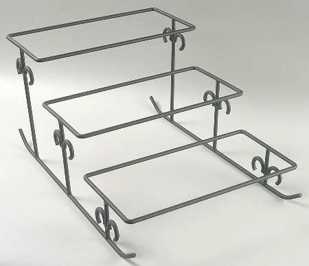 Winterberry Buffet Stand-Metal/3 Step-Stand