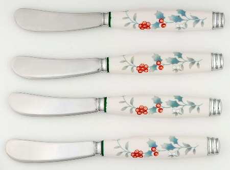 Winterberry Master Butter/Spreader - Set of 4