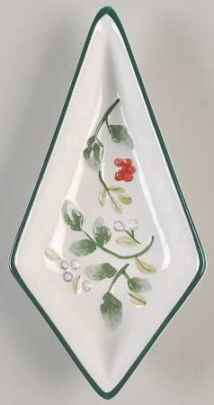 Winterberry Individual Section Star Shaped Dish