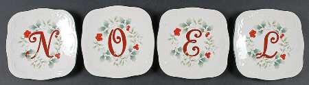 Winterberry Noel Dish - Set of 4